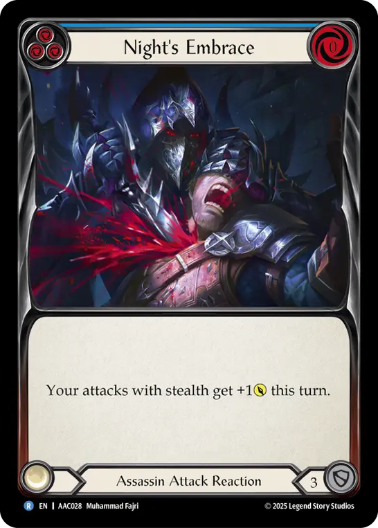 Card: Night's Embrace (blu)