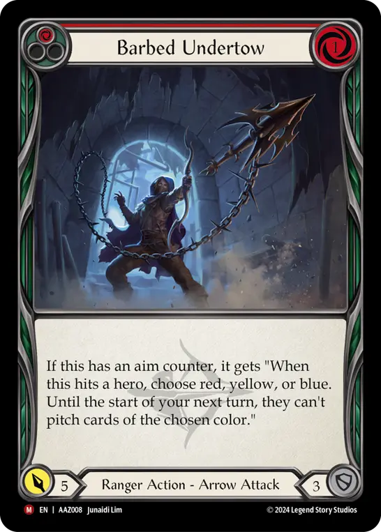Card: Barbed Undertow (red)
