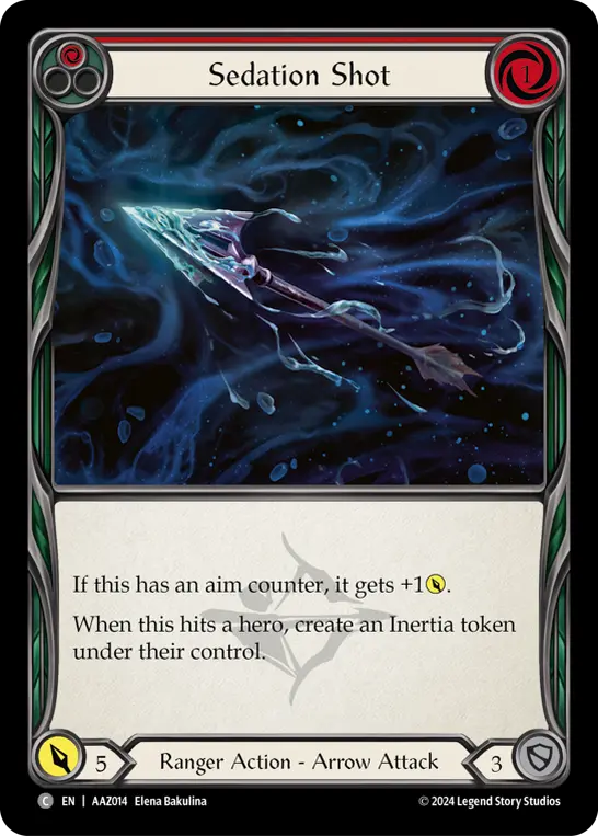 Card: Sedation Shot (red)