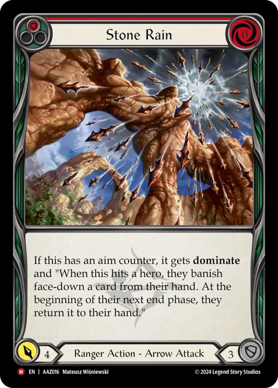 Card: Stone Rain (red)