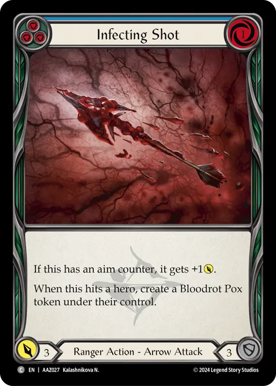 Card: Infecting Shot (blu)