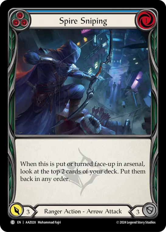 Card: Spire Sniping (blu)