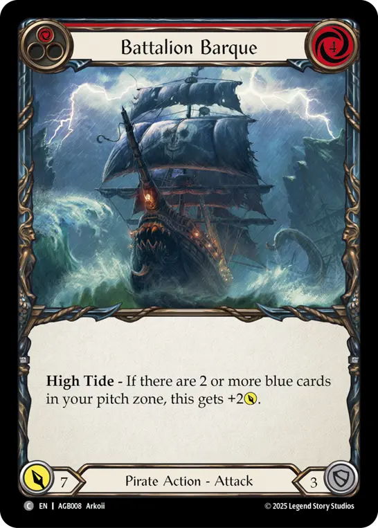 Image of the card for Battalion Barque (Red)