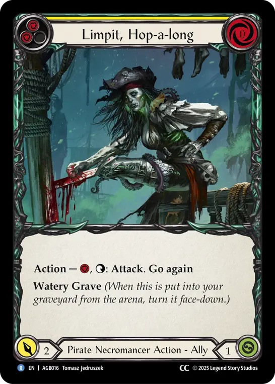 Card: Limpit, Hop-a-long (yel)