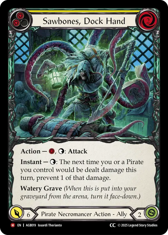 Card: Sawbones, Dockhand (yel)