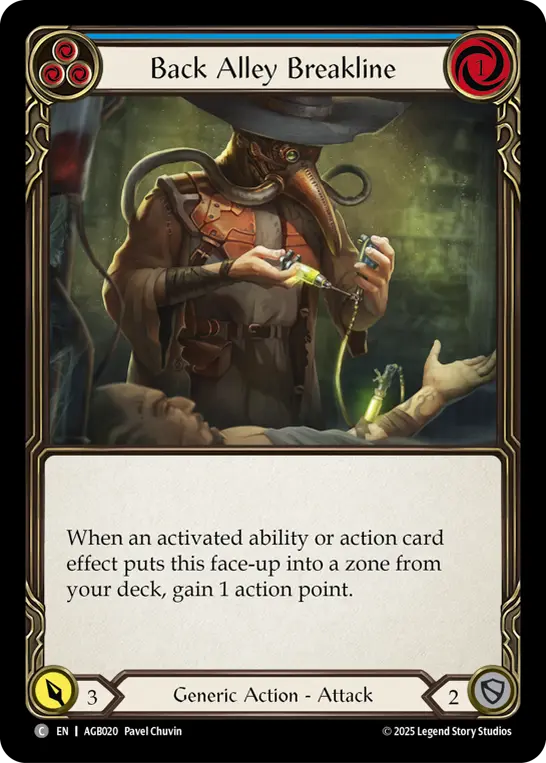 Card image of Back Alley Breakline (Blue)