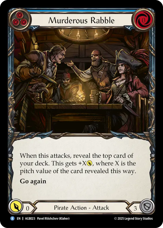 Image of the card for Murderous Rabble (Blue)