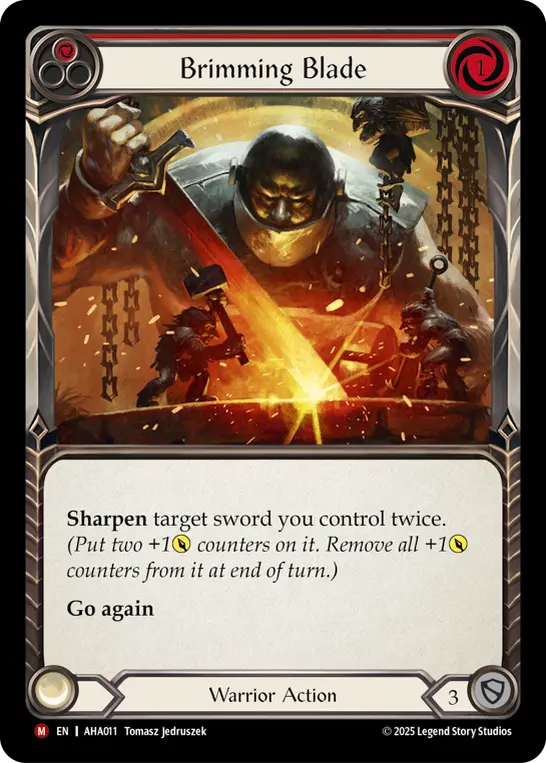 Card: Brimming Blade (red)
