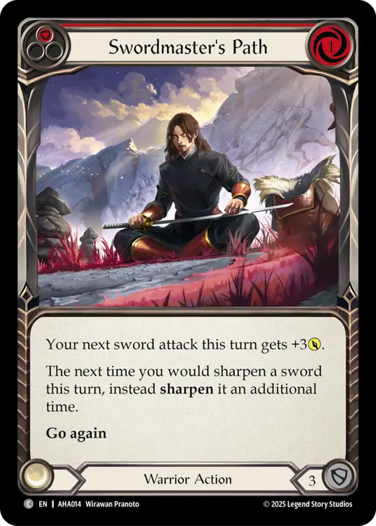 Card: Swordmaster's Path (red)