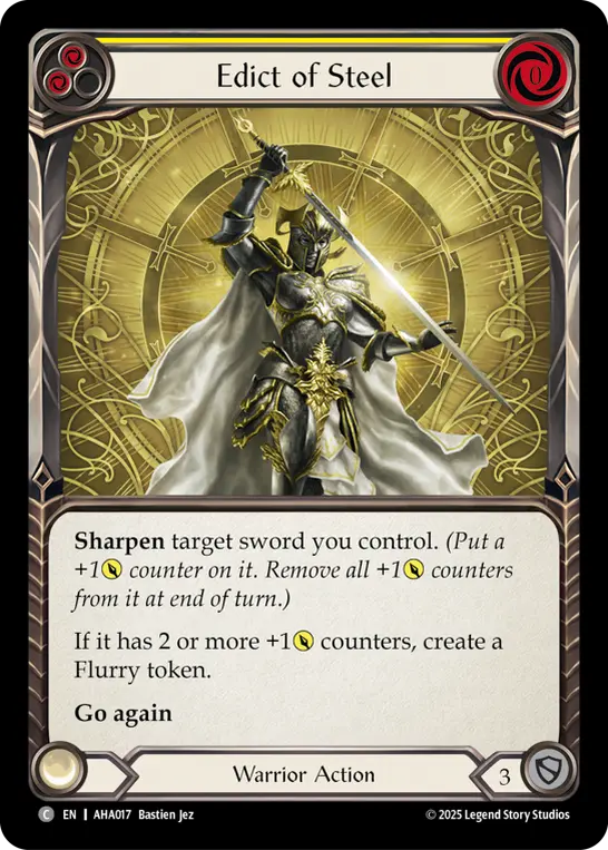 Card: Edict of Steel (yel)