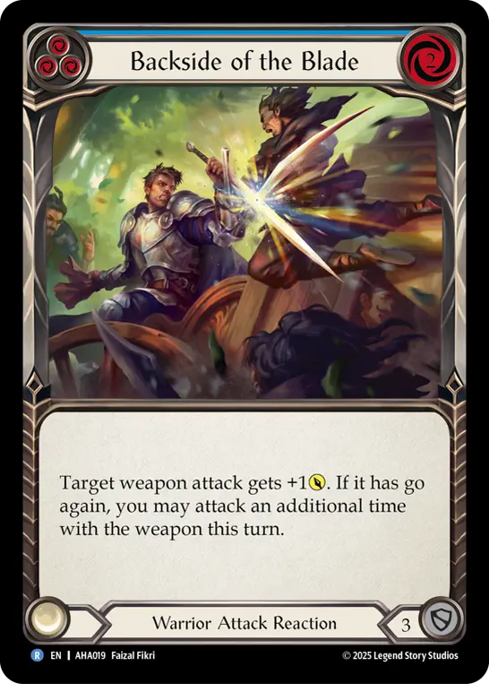 Card: Backside of the Blade (blu)
