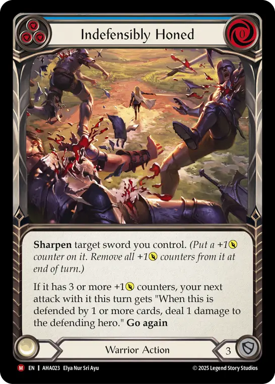 Card: Indefensibly Honed (blu)