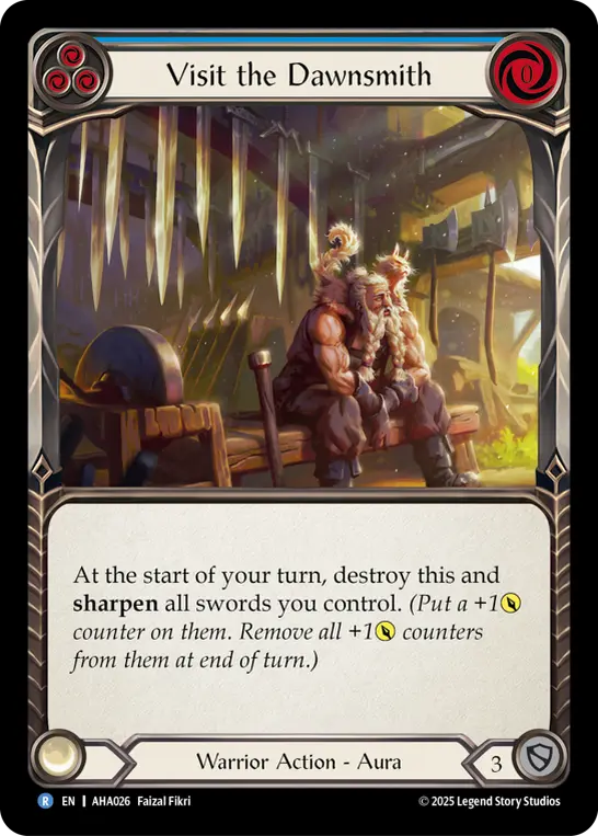 Card: Visit the Dawnsmith (blu)