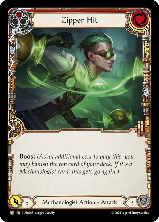 Card: Zipper Hit (red)