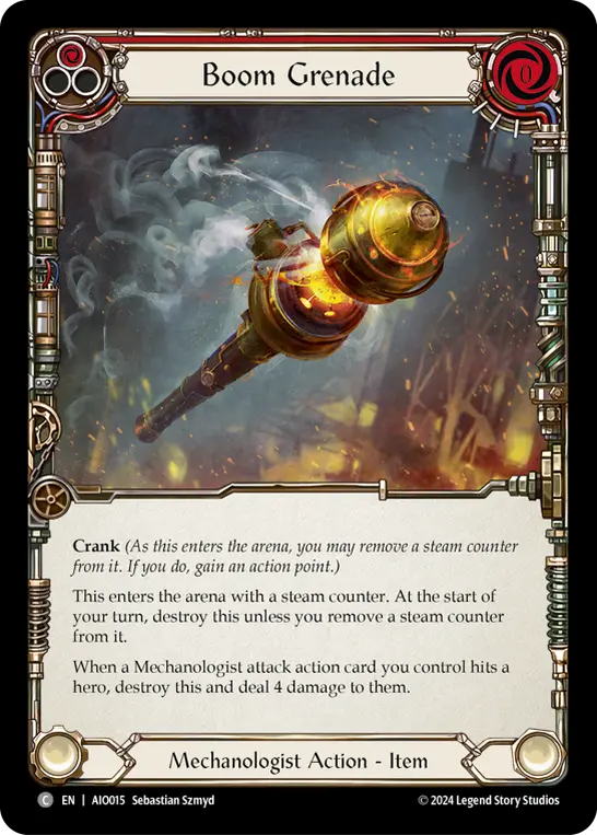 Card image of Boom Grenade (Red)