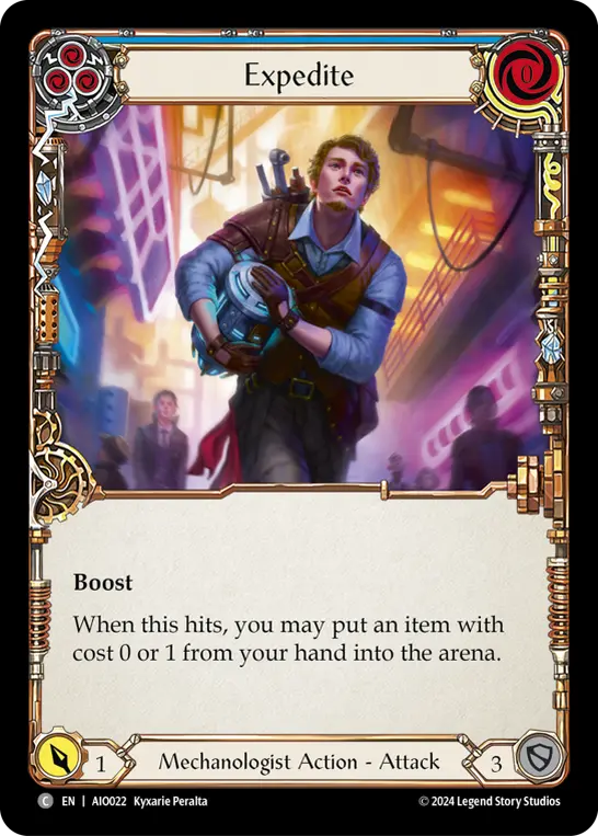 Card image of Expedite (Blue)