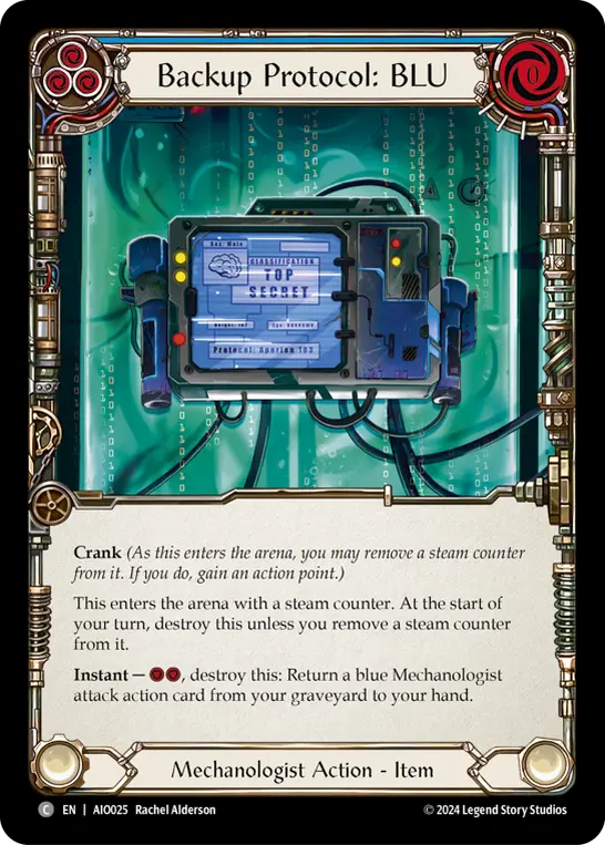 Image of the card for Backup Protocol: BLU (Blue)