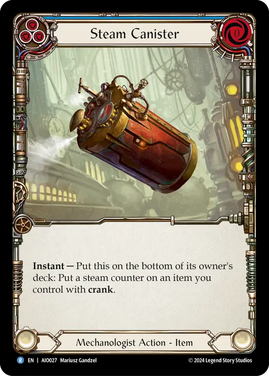 Card: Steam Canister (blu)