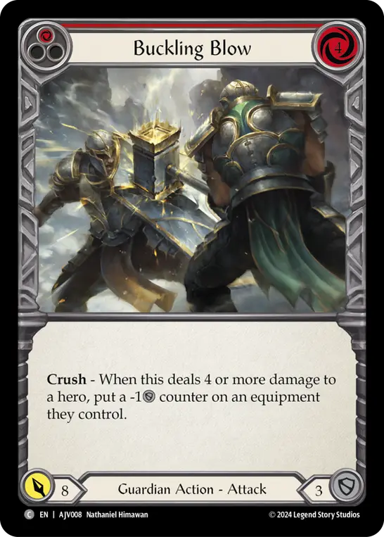 Card: Buckling Blow (red)