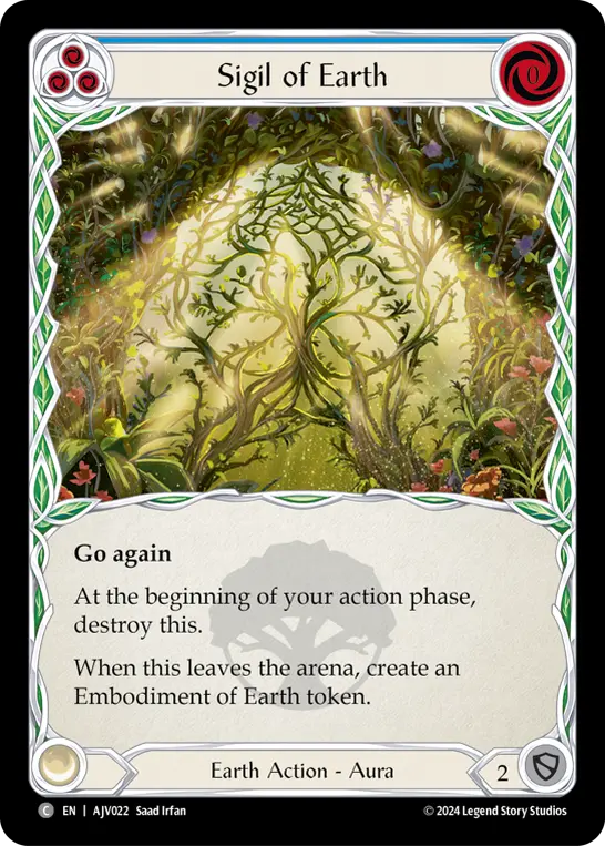 Card: Sigil of Earth (blu)