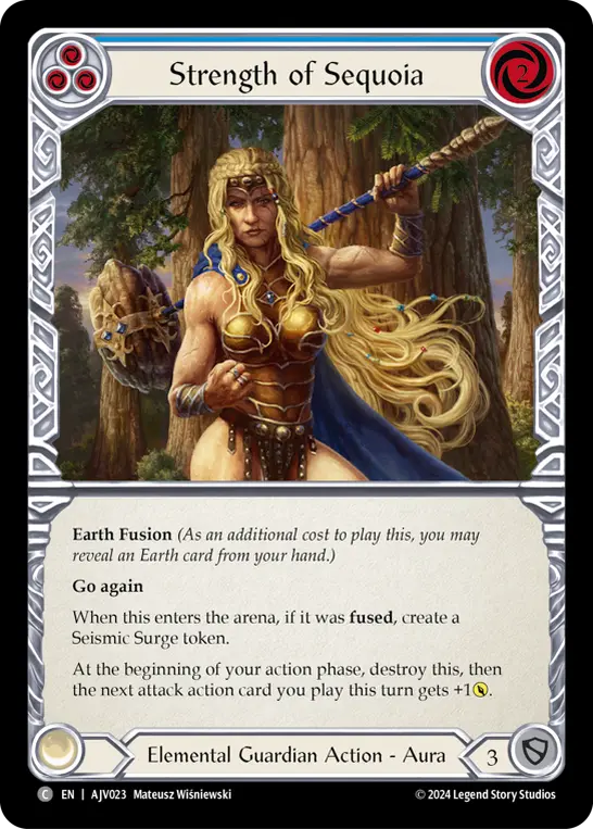 Card: Strength of Sequoia (blu)