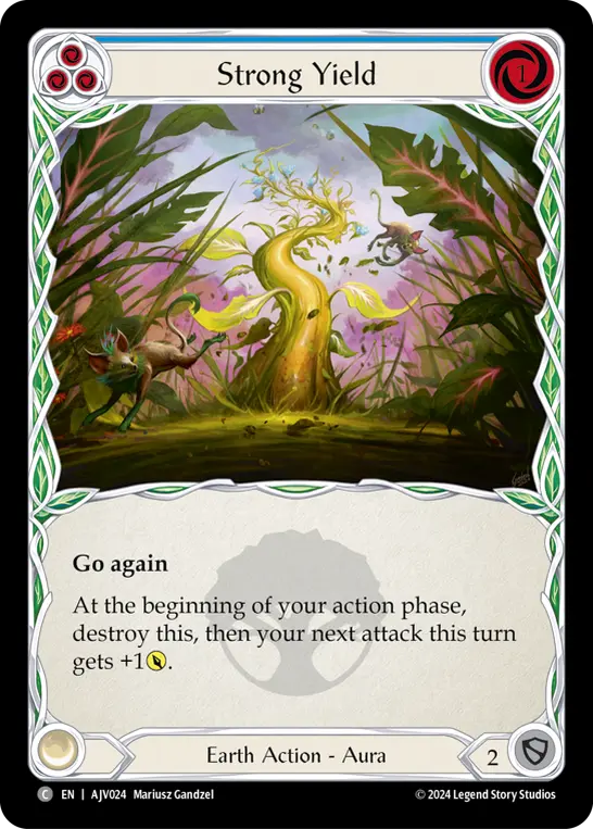 Card: Strong Yield (blu)