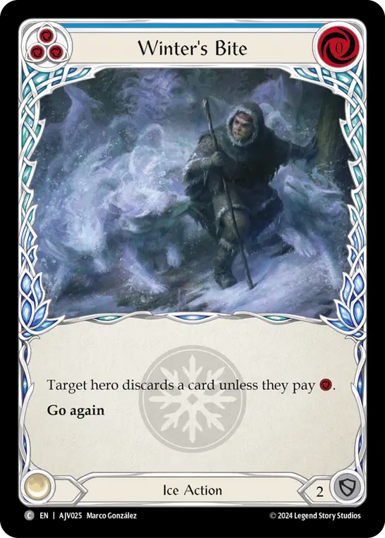 Card image of Winter's Bite (Blue)