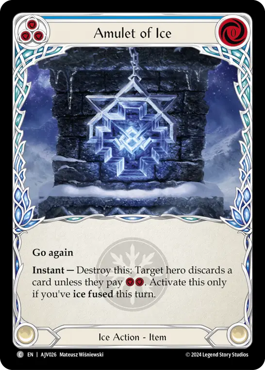 Card image of Amulet of Ice (Blue)