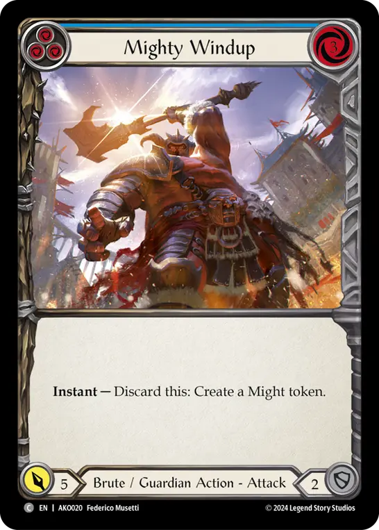 Card: Mighty Windup (blu)