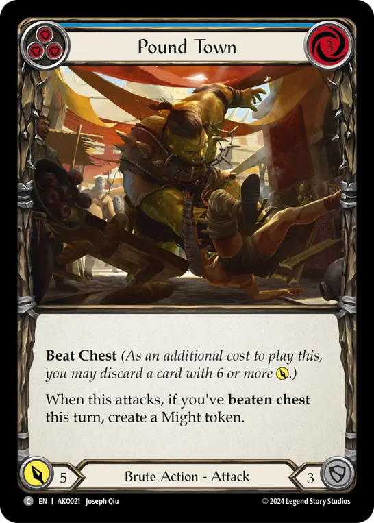 Card: Pound Town (blu)