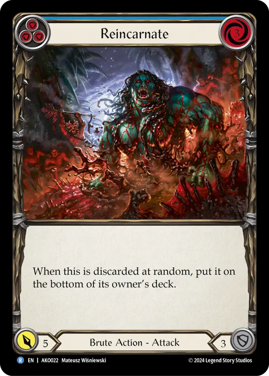 Card: Reincarnate (blu)