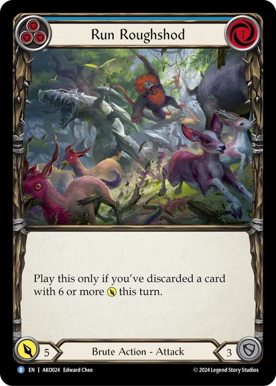 Card: Run Roughshod (blu)