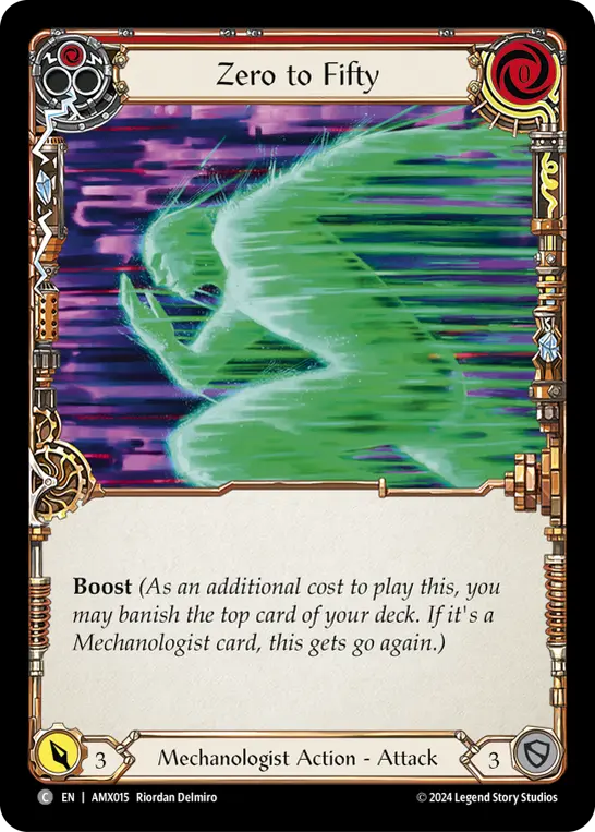 Card image of Zero to Fifty (Red)