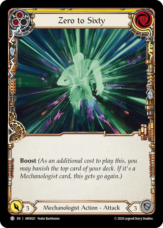 Card: Zero to Sixty (yel)