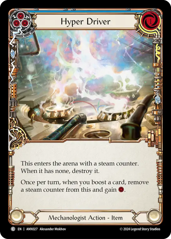 Image of the card for Hyper Driver (Blue)
