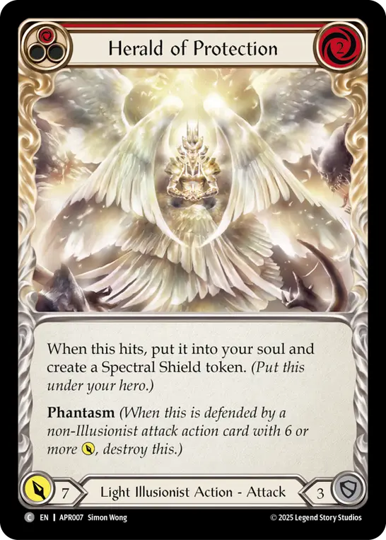 Card: Herald of Protection (red)