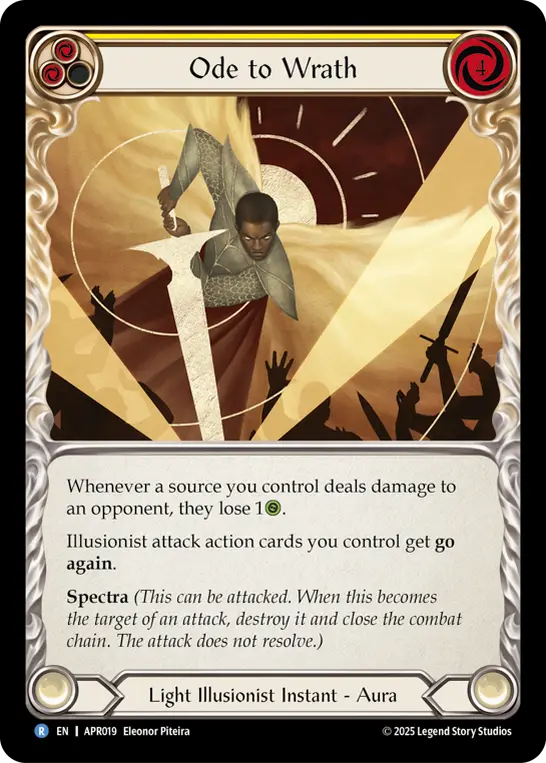 Card: Ode to Wrath (yel)