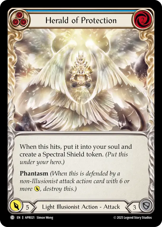 Card: Herald of Protection (blu)
