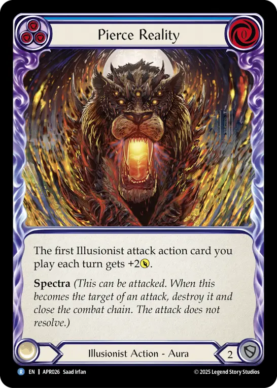 Card: Pierce Reality (blu)