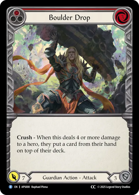 Card: Boulder Drop (red)