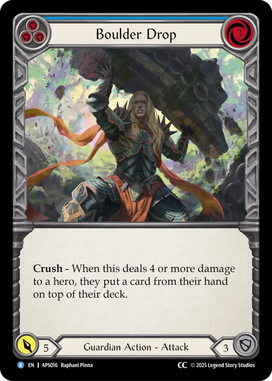 Card: Boulder Drop (blu)