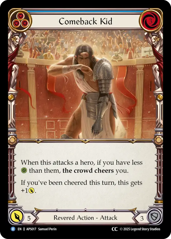 Card: Comeback Kid (blu)