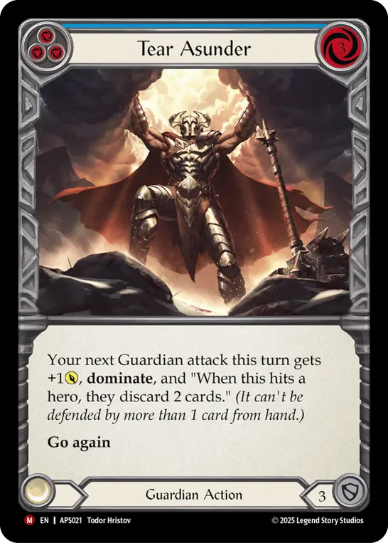 Card: Tear Asunder (blu)