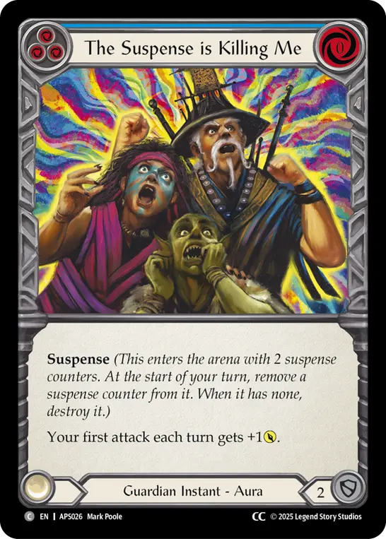 Card: The Suspense is Killing Me (blu)