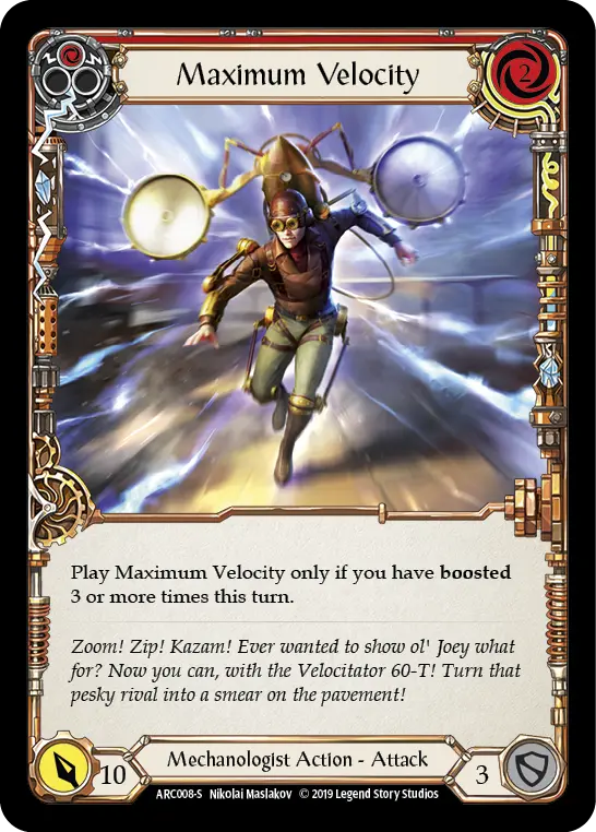 Card: Maximum Velocity (red)