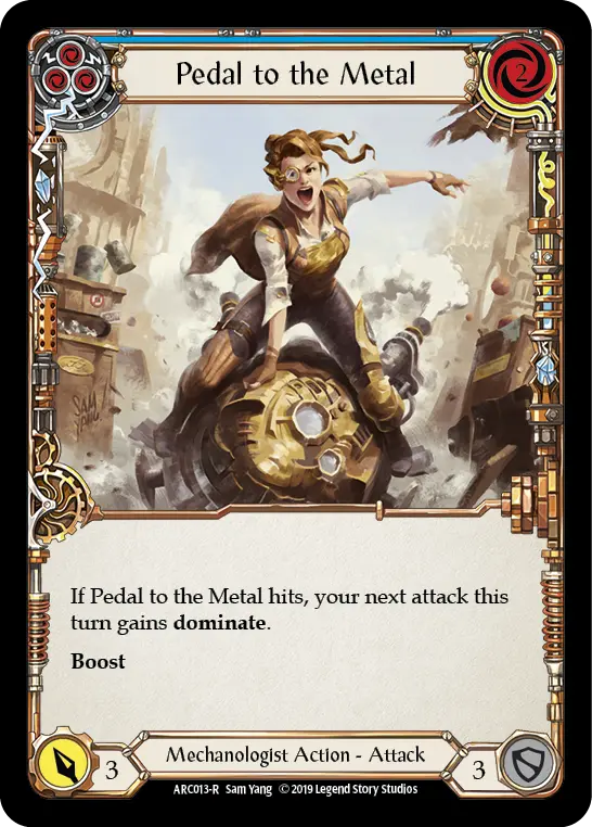 Card: Pedal to the Metal (blu)
