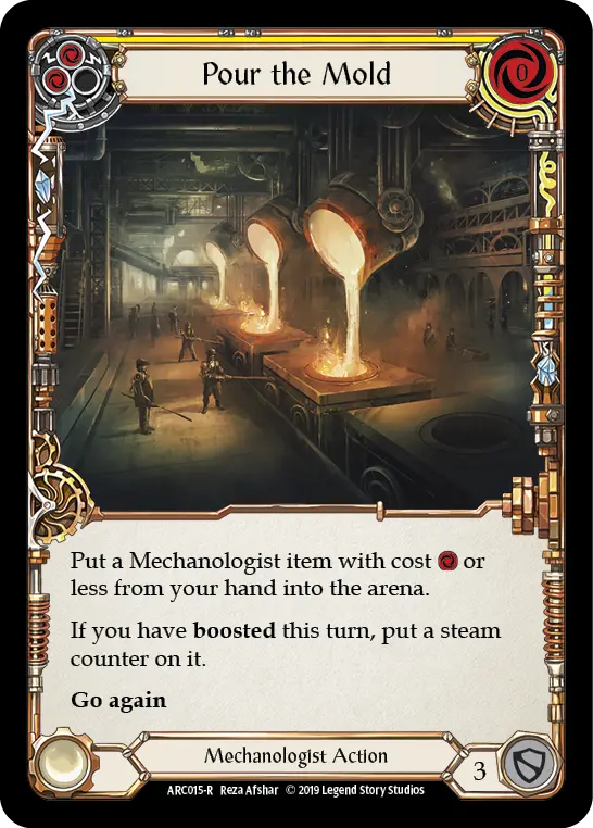 Card: Pour the Mold (yel)