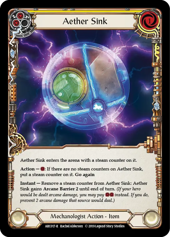 Card: Aether Sink (yel)