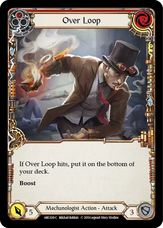 Card: Over Loop (red)
