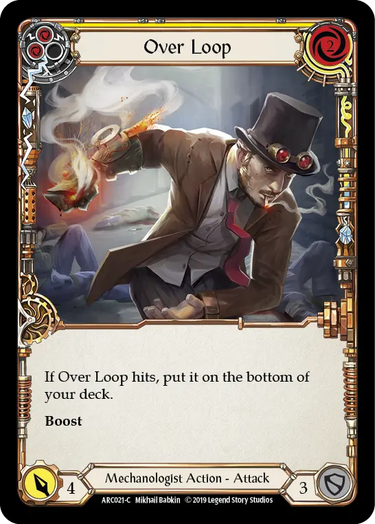 Card: Over Loop (yel)